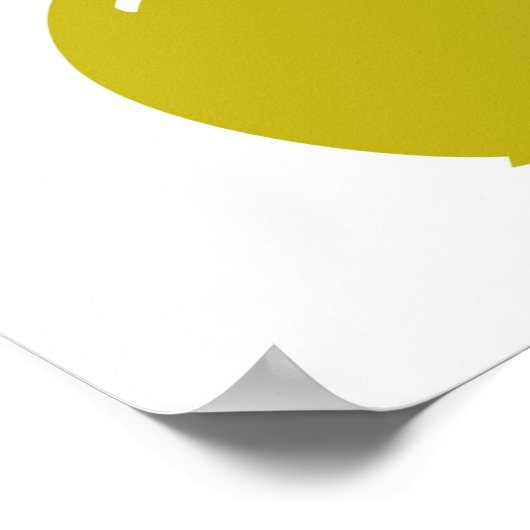 Geel November verjaardagsfeestje Poster (Hoek)