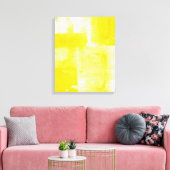 Geel nr. 1 canvas afdruk (Insitu (Woonkamer))