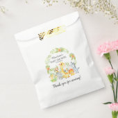 Geel Oerwoud Dieren Baby shower Favor Bags Bedankzakje (Gezegeld)