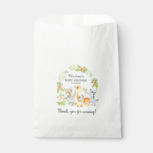Geel Oerwoud Dieren Baby shower Favor Bags Bedankzakje