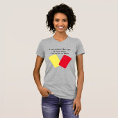 Geel of Rode Kaart Voetbal Humor T-shirt (Voorkant volledig)