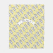 Geel of willekeurig kleurenkeuzepatroon fleece deken (Voorkant)
