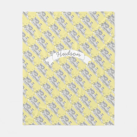 Geel of willekeurig kleurenkeuzepatroon fleece deken (Voorkant)
