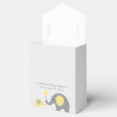 Geel Olifant Baby shower Favor Box Lint Bedankdoosjes (Geopend)