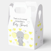 Geel Olifant Jongen Meisje Baby shower Party Bedankdoosjes (Geopend)