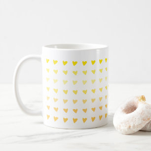 Geel Ombre Hart Valentijnse Mok Liefde