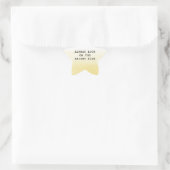 Geel Ombre Heldere Kant Ster Sticker (Tas)