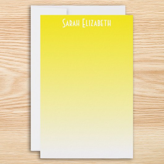 Geel Ombre Schrijfpapier Briefpapier