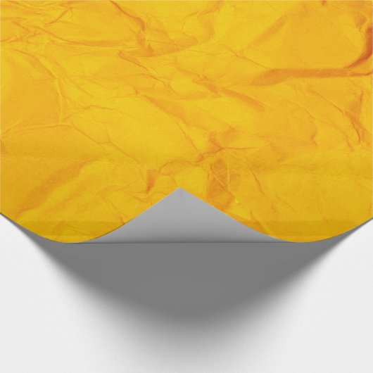 Geel omslagpapier cadeaupapier (Hoek)