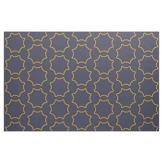 geel omtrek ster Lijst Stof (Fat Quarter)