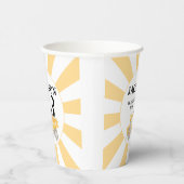 Geel onder bouw jongen verjaardag papieren bekers (Rechts)