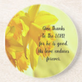 Geel Onderzetter Schandsteen voor de Schrift (Voorkant)