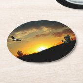 Geel Onderzetter voor zonnescherm (Gebogen)