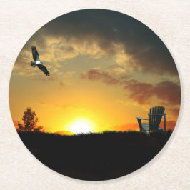 Geel Onderzetter voor zonnescherm