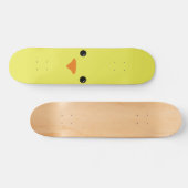 Geel ontwerp van de kippenkuiken skateboard (Horizontaal)