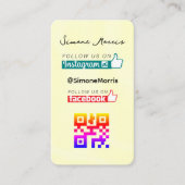 Geel ontwerp Visitekaartje (Voorkant)