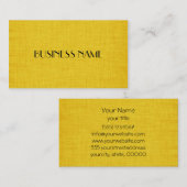 Geel ontwerp Visitekaartjes (Voorkant / Achterkant)