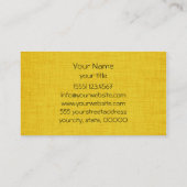 Geel ontwerp Visitekaartjes (Achterkant)