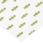 Geel ontwerp voor tafellakens voor tennisballetjes tafelkleed (Gekanteld)