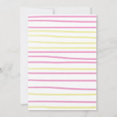 Geel onze kleine zonneschijn eerste verjaardag kaart (Achterkant)