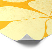 Geel op gele plumeria 2 poster (Hoek)