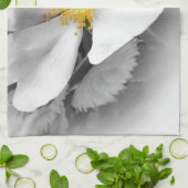 geel op grijze tinten theedoek (Gevouwen)