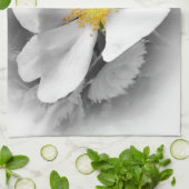 geel op grijze tinten theedoek (Gevouwen)