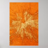 Geel op Oranje Paintball Poster (Voorkant)