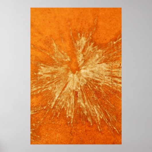 Geel op Oranje Paintball Poster (Voorkant)