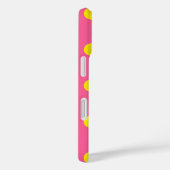 Geel op roze stippen Patroonontwerp Case-Mate iPhone Case (Achterkant / Rechts)