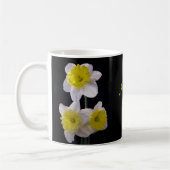 Geel op witte narcis koffiemok (Links)