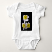 Geel op witte narcis romper (Voorkant)