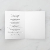 Geel op witte narcis Valentijns Feestdagen Kaart (Binnen)