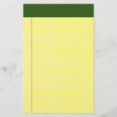 Geel opgeruimd, opgeruimd, opgeruimd briefpapier (Achterkant)