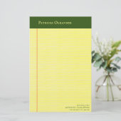 Geel opgeruimd, opgeruimd, opgeruimd briefpapier (Staand voorkant)