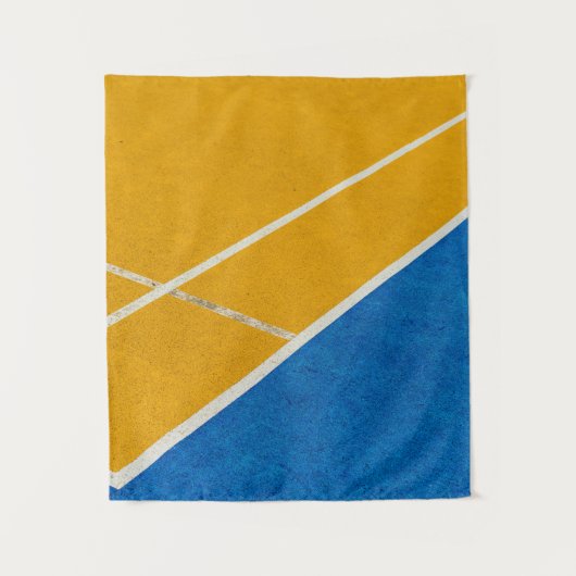 Geel oppervlak wandkleed (Voorkant)