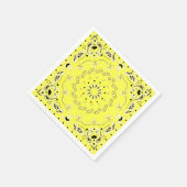 Geel oraal ontwerp servet (Hoek)