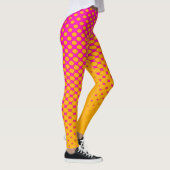 Geel Oranje aan Roze Leggings van het Patroon van  (Rechts)