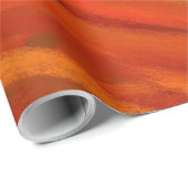 Geel Oranje Abstract kunstschilder Cadeaupapier (Rol Hoek)