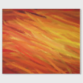 Geel Oranje Abstract kunstschilder Cadeaupapier (Vlak)