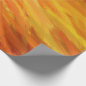 Geel Oranje Abstract kunstschilder Cadeaupapier (Hoek)