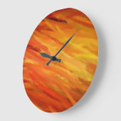 Geel Oranje Abstract kunstschilder Grote Klok (Hoek)