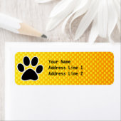 Geel Oranje afdrukken Etiket (Insitu)