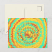 Geel Oranje Aqua Worship Art 6 jan 2018 HC Briefkaart (Voorkant / Achterkant)