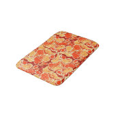 Geel Oranje Bali Batik Style Paisley Pattern Badmat (Gekanteld)