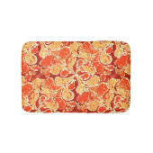 Geel Oranje Bali Batik Style Paisley Pattern Badmat (Voorkant)
