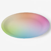 Geel Oranje Blauw Groen Roze Rood Paars Aangepast Papieren Bordje (Gekanteld)