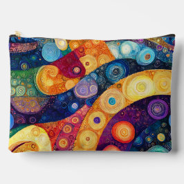 GEEL ORANJE BLAUW PAARSE ABSTRACTE VORMEN ETUI