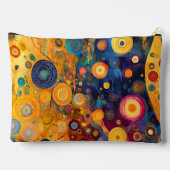 GEEL ORANJE BLAUW PAARSE ABSTRACTE VORMEN ETUI (Achterkant)