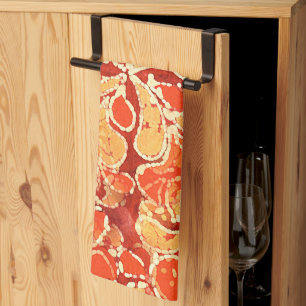 Geel Oranje Bohemen Bali Batik Style Paisley Theedoek